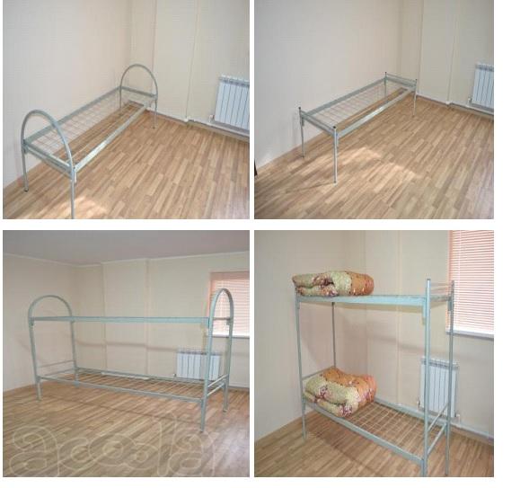 Кровать металлическая армейского типа. идеально для рабочих, бытовок, больниц, хостелов.